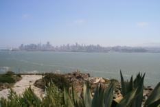 Blick von Alcatraz auf San Francisco