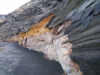 Erstarrte Vulkanasche am El Golfo