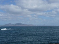 Lanzarote von Fuerteventura aus gesehen