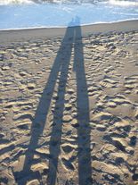 Schatten am Strand