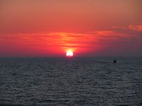 Sonnenuntergang im Ligurischen Meer