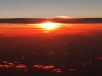 Sonnenuntergang ueber dem Balkan