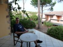 Terrasse Hotel La Marinedda Sardinien