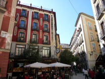 Verzierte Gebaeude in Madrid